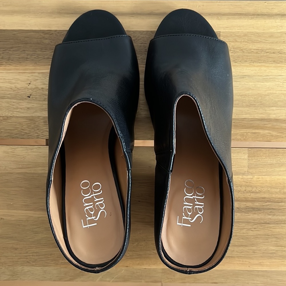 Franco Sarto leather Heeled Sandal 8M - Picture 7 of 8
